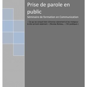 Prise de parole en public