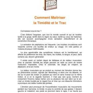 Comment maitriser la timidité et le trac