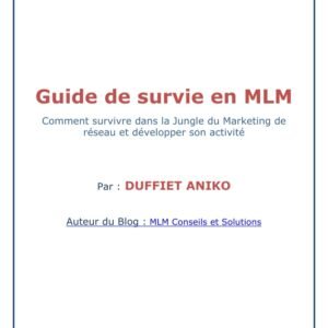 Guide de survie en MLM de Duffiet Aniko